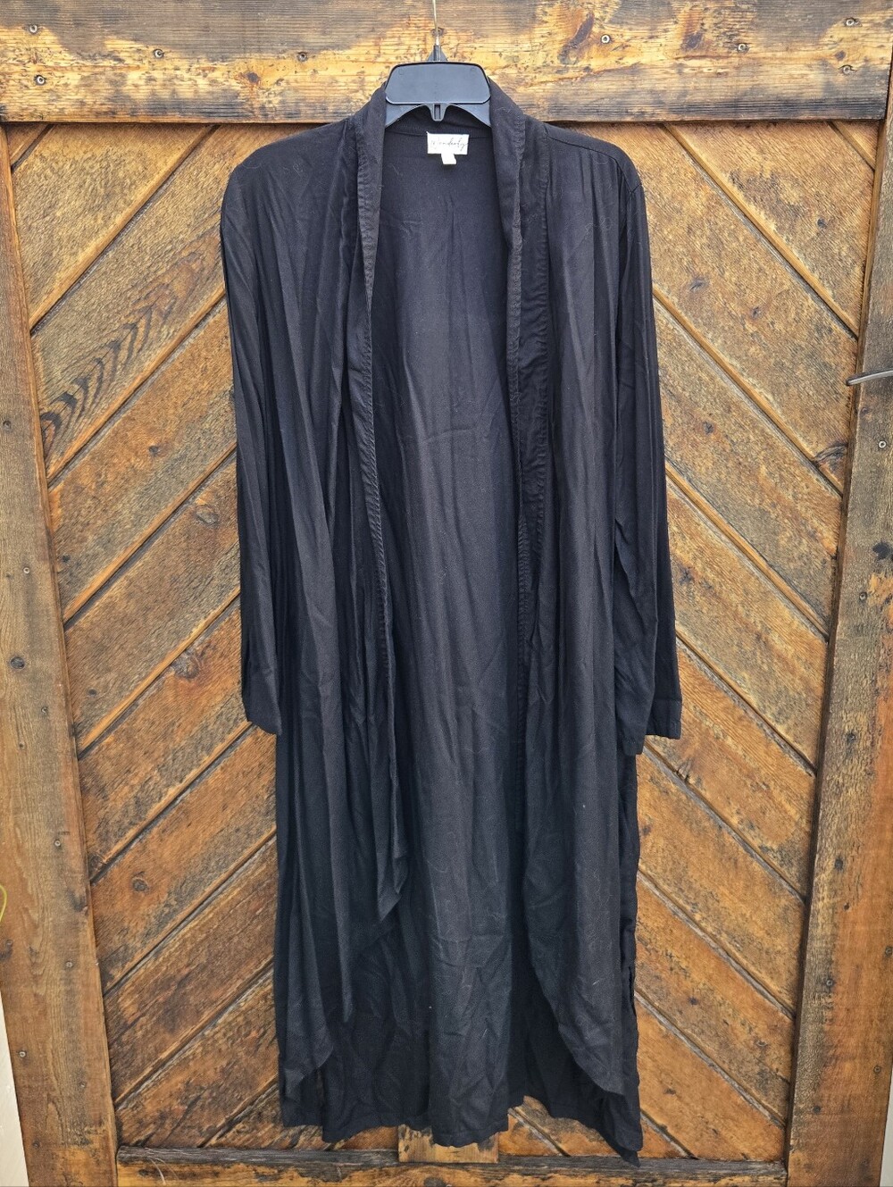 Wonderly Long-line Open Duster Lightweight Cardigan
